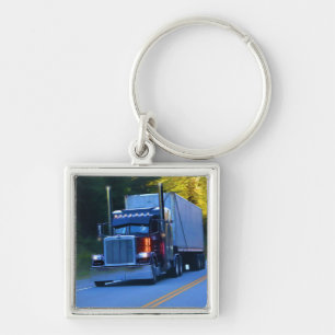 Big Rig Cargo Truck Artトラック キーホルダー