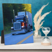 Big Rig Cargo Truck Artトラック フォトプラーク (側面)