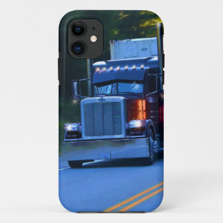 Big Rig Cargo Truck Artトラック iPhone 11 ケース
