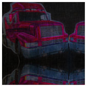 Big_Rig Semi_truckの自動トラック18の荷車引きOTR ファブリック (クローズアップ)