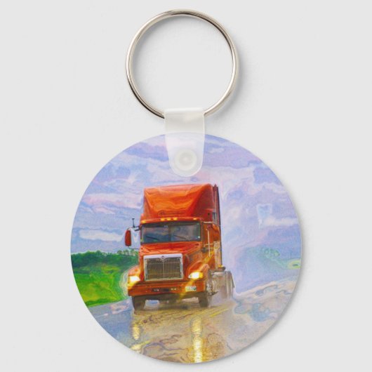 Big Rig Truck Drivers Truckin' Key-Chains キーホルダー (正面)