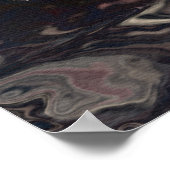 Big Rig White Freight Truck Driver's Art Poster ポスター (角)