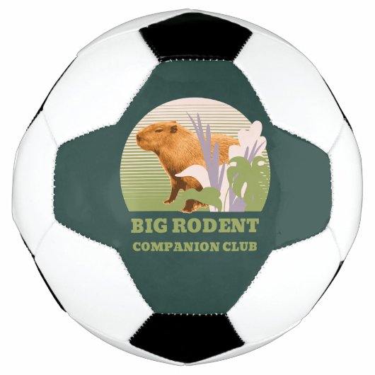 Big Rodent Companion Club Capybara サッカーボール (正面)