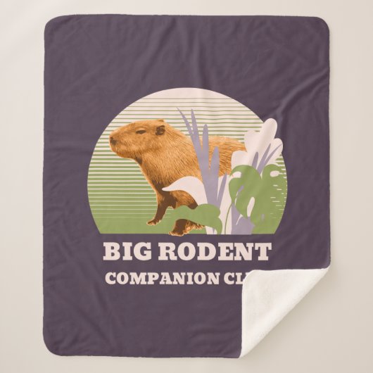 Big Rodent Companion Club Capybara シェルパブランケット (正面)