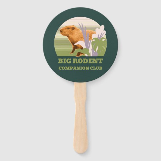 Big Rodent Companion Club Capybara ハンドファン (正面)