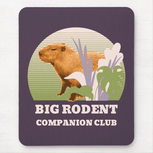 Big Rodent Companion Club Capybara マウスパッド (正面)
