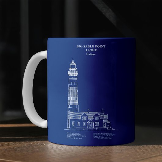 Big Sable Point Lighthouse - Michigan – AD コーヒーマグカップ