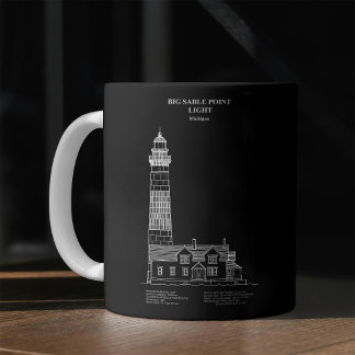 Big Sable Point Lighthouse - Michigan – PD コーヒーマグカップ