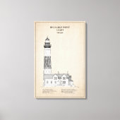 Big Sable Point Lighthouse - Michigan - SBD キャンバスプリント (正面)