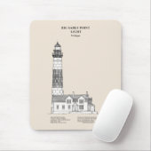 Big Sable Point Lighthouse - Michigan - SBD マウスパッド (マウス)