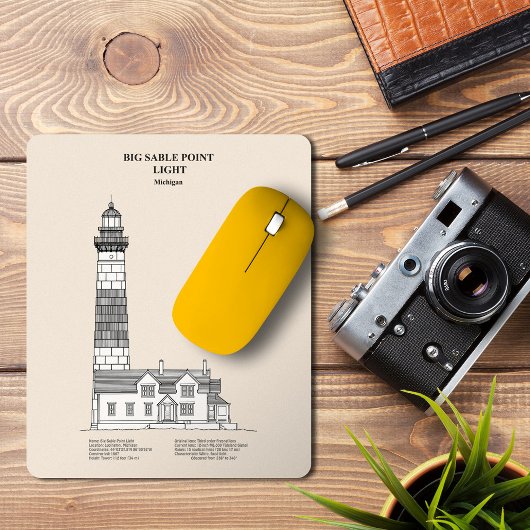 Big Sable Point Lighthouse - Michigan - SBD マウスパッド