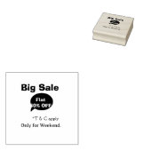 Big sale discount offer weekend company shop T&C ラバースタンプ (押印)