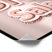 Big Sale End Of Season Promotional Poster Rose ポスター (角)