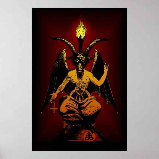 BIG Satanic Goat 24x36ウォールアートポスター ポスター (正面)