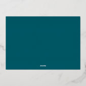 Big Script Foil Single Photo Holiday Card 箔シーズンカード (裏面)