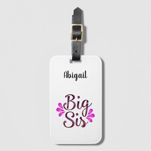 Big Sis ラゲッジタグ (正面縦)