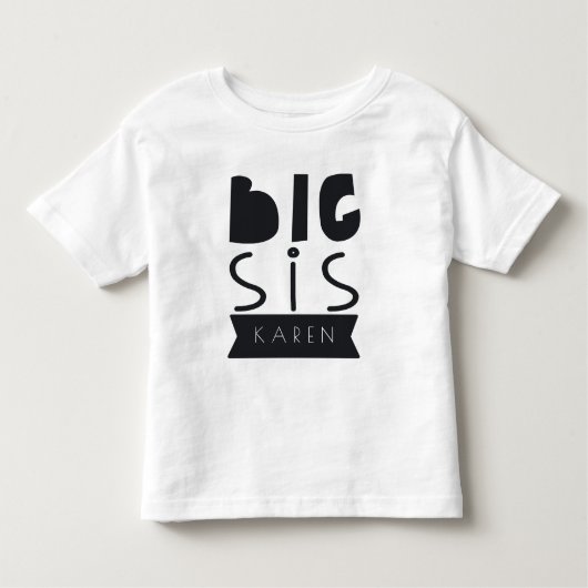 Big Sis & Lil Sis set トドラーTシャツ (正面)