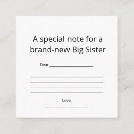 Big Sister Abstract Heart Enclosure Card  エンクロージャーカード