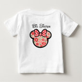 Big Sister Announcement Bow & Mouse Ears EST. ベビーTシャツ (裏面)