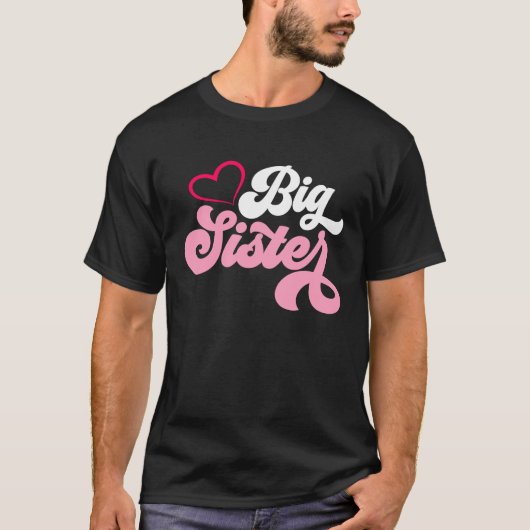 Big Sister Baby Pregnancy Announcement Family  1 Tシャツ (正面)