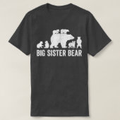 Big Sister Bear Shirts, Funny Six Cub Siblings Sis Tシャツ (デザイン正面)