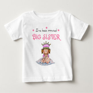 big sister crowned ベビーTシャツ
