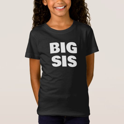 Big Sister Family Photoshoot Bold Lettered Tri-Bl Tシャツ (正面)
