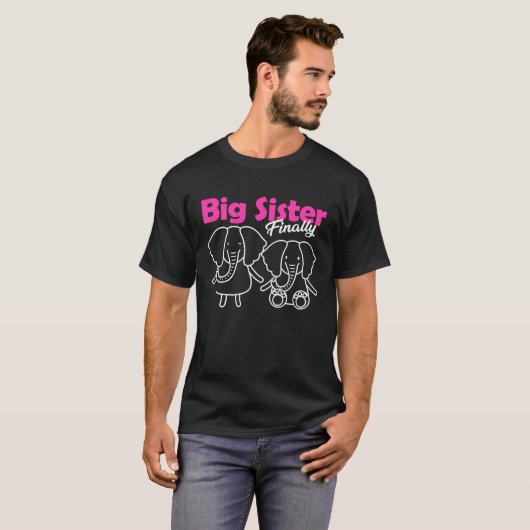 Big Sister Finally Elephant Tシャツ (正面フル)