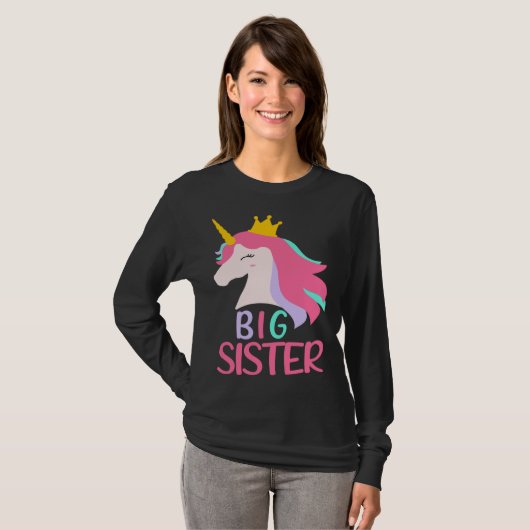 Big sister finally Unicorn Tシャツ (正面フル)