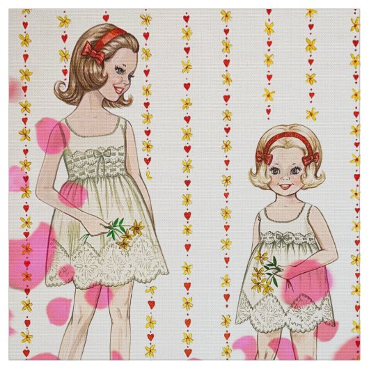 Big Sister Little Sister Fabric ファブリック (見本)