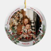 Big Sister Little Sister Warm Quote Photo Silver セラミックオーナメント (裏面)