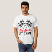 Big Sister Pit Crew for Racing Party Team Costume  Tシャツ (正面フル)