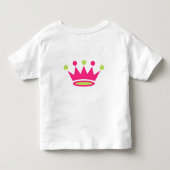 Big Sister Shirt、Crown on back トドラーTシャツ (裏面)