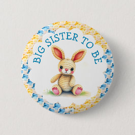 Big Sister to Be | 男の子のベビーシャワー 缶バッジ