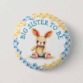 Big Sister to Be | Boy's Baby Shower 缶バッジ