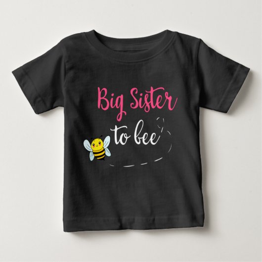 Big sister to bee ベビーTシャツ (正面)