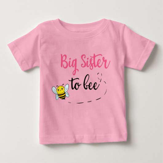 Big sister to bee ベビーTシャツ (正面)