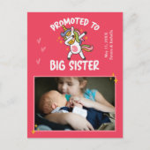 Big Sister Unicorn写真の発表に昇格 ポストカード (正面)
