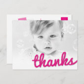 Big Sketch Girlの感謝してい誕生日写真あり ポストカード (正面/裏面)