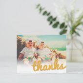 Big Sketch Twins 感謝してい誕生日写真ありがとう ポストカード (スタンド正面)