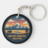 Big Sky Country Montana キーホルダー (裏面)