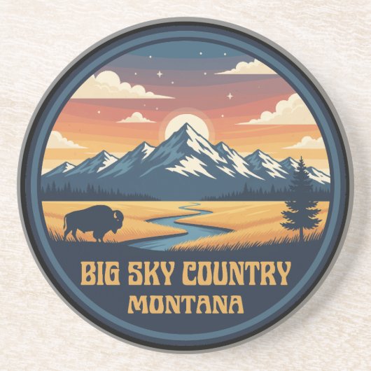 Big Sky Country Montana コースター (正面)