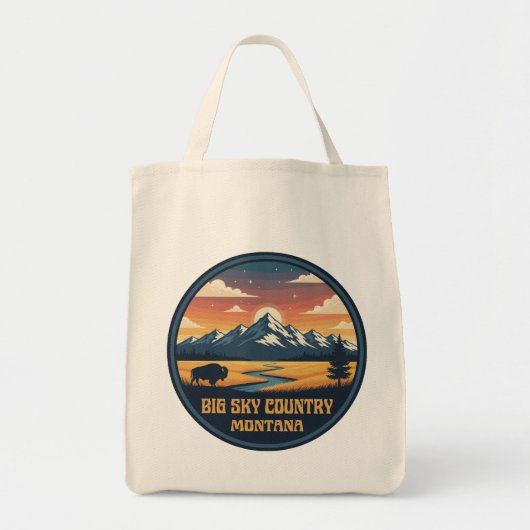 Big Sky Country Montana トートバッグ (正面)
