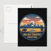 Big Sky Country Montana ポストカード (正面/裏面)