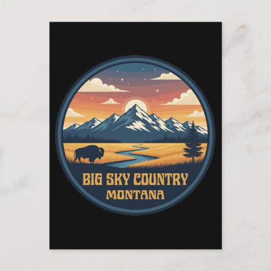 Big Sky Country Montana ポストカード (正面)