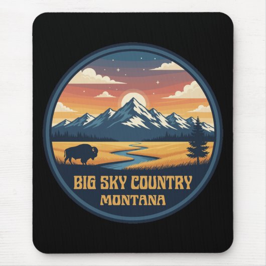 Big Sky Country Montana マウスパッド (正面)
