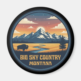 Big Sky Country Montana マグネット