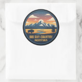 Big Sky Country Montana ラウンドシール (バッグ)