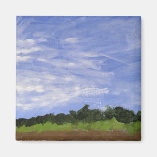 big sky landscape painting magnet by jamie マグネット