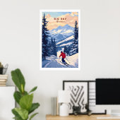 Big Sky Montana Poster - Ski Print 1 ポスター (ホームオフィス)